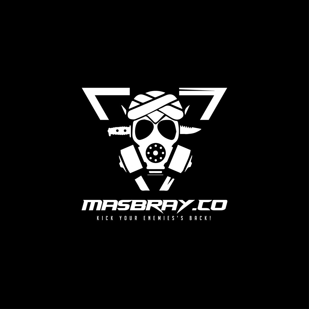 Desain Logo brand kaos MASBRAY.CO