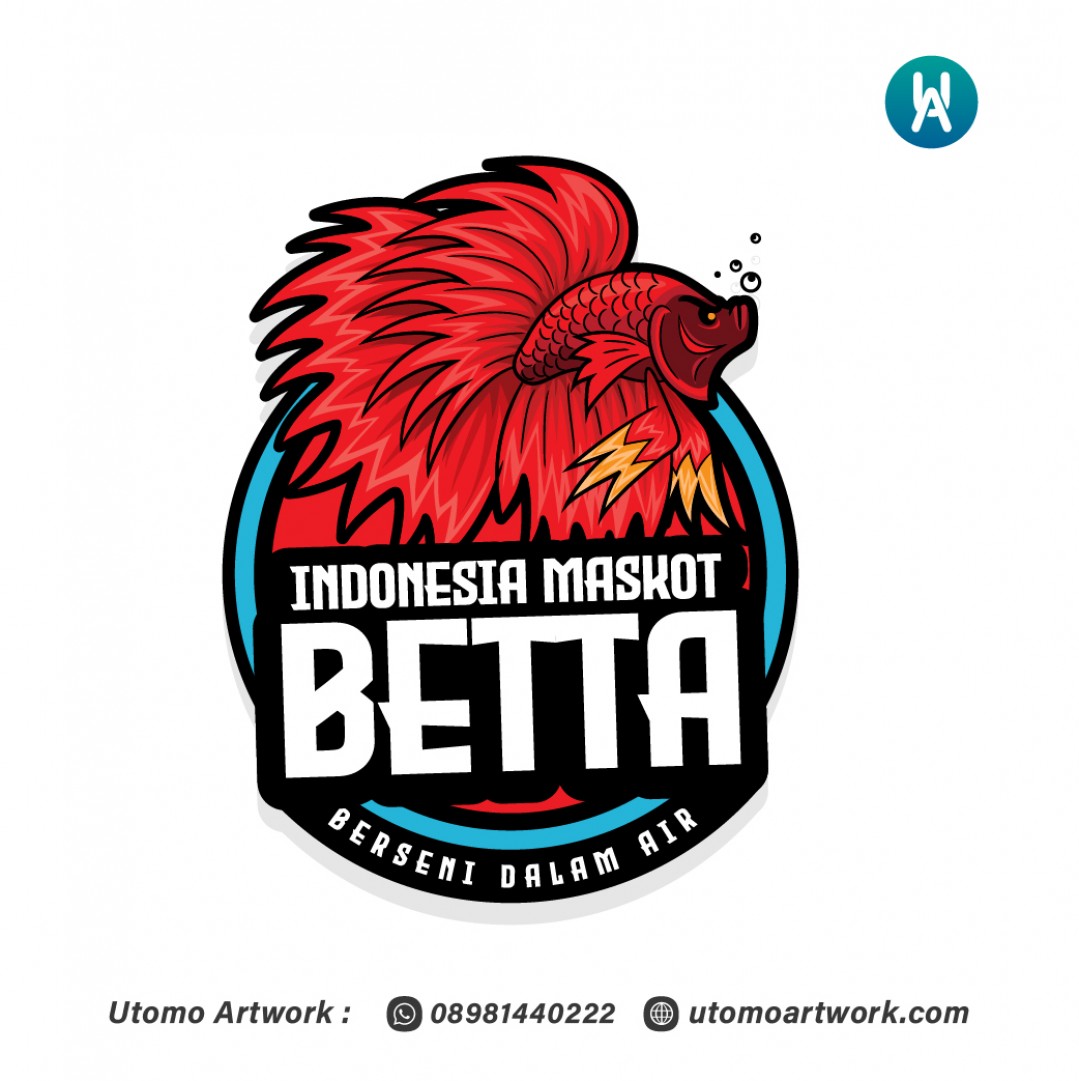 Indonesia Maskot Betta Logo