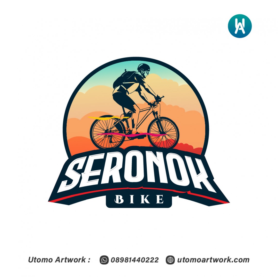 Desain Logo Club Sepeda Seronok Bike