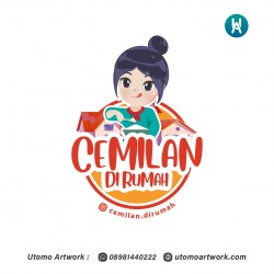 Desain Logo Cemilan Di Rumah