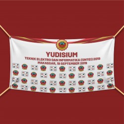 Spanduk Backdrop Yudisium PNUP