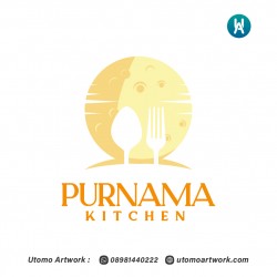 Desain Logo Purnama Kitchen