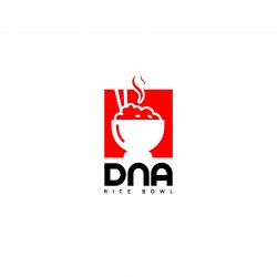 Desain Logo DnA Ricebowl