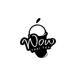 Desain Logo Wow Thai Tea