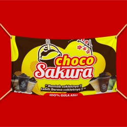 Spanduk Choco Sakura