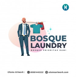 Desain Logo Bosque Laundry