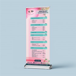 Desain X-Banner Pricelist Beauty